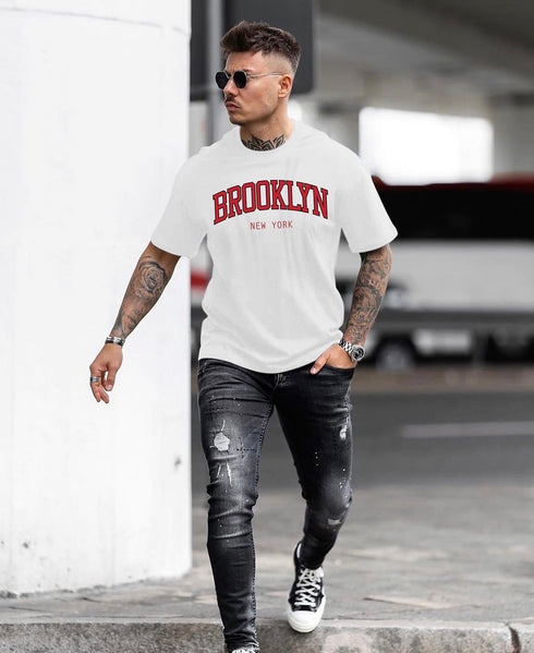T-shirt Oversized Brooklyn - White
